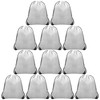 Grneric 12Pcs Drawstring Backpack Bulk Cinch Bag, Polyester Drawstring Bags