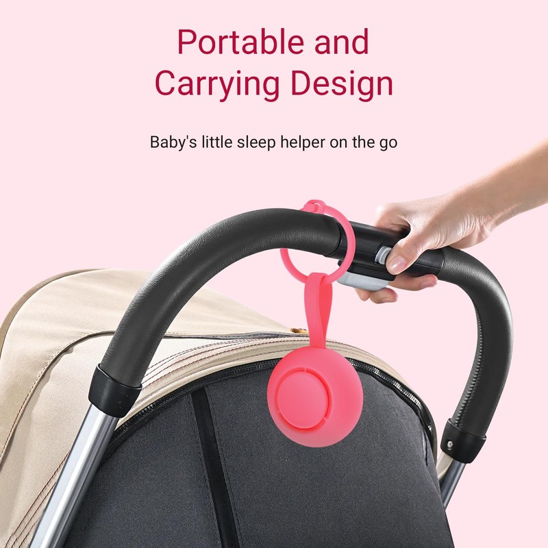 Portable Baby Sound Machine [White Noise for Babies Kids Adults][Timer