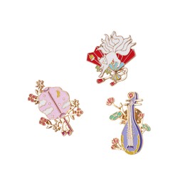 KaminoKa Chinese Mythology Pin Badge Set of 3