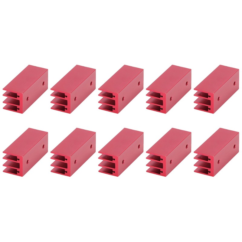 10Pcs Heat Sink 40x16x16mm Aluminium Thermal Cooler Cooling Radiator Set