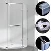 Westspark 2 Meters Bath Shower Screen Seal Strip, Soft Rubber