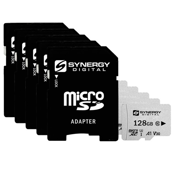 Synergy Digital 128GB Micro SDXC Secure Digital UHS-I Memory Cards,