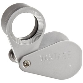 Donegan V309-15 Coddington Multi-Purpose Magnifier with Double Lens, 10X Magnification, 15mm Lens Diameter