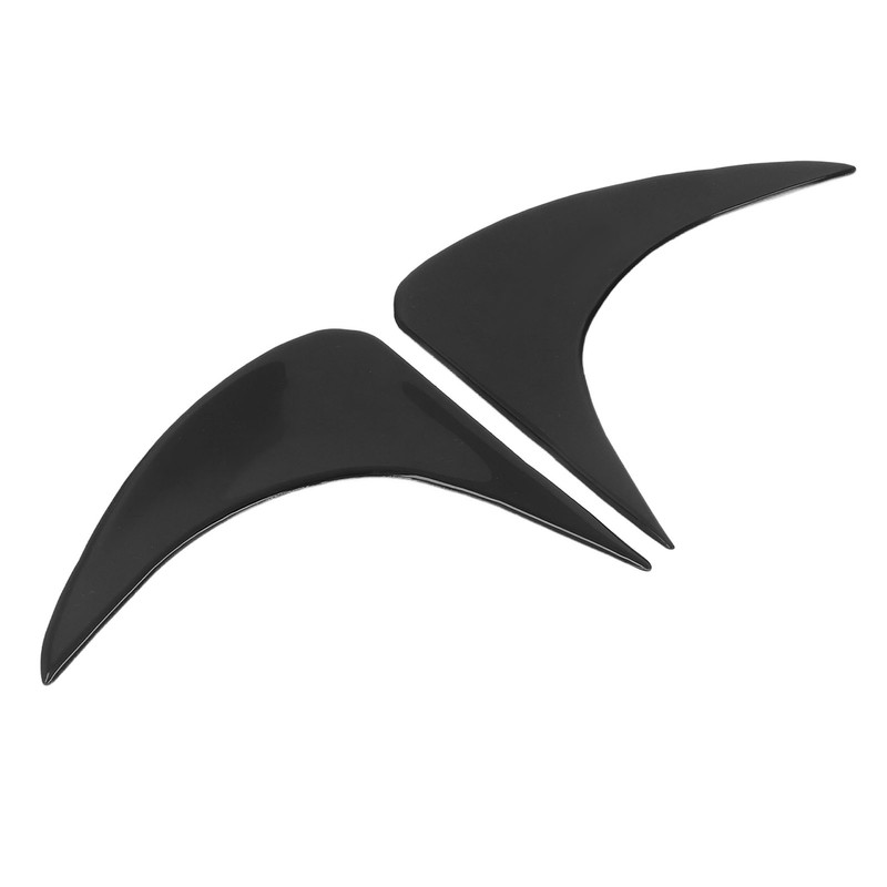 2pcs Headlight Eyebrow Black Decorative Eyelid Cover Trim Replacement for