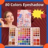 Paleta De Maquillaje De 80 Pcs Maquillaje Sombras Glitter