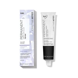 ion Permanent Creme Hair Color 7SPHM Silver Pearl, Vegan, Cruelty Free, PPD Free, 100% Gray Coverage, LongLasting, FadeResistant Color, 2.05 oz