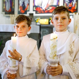 TOLOWOBK First Communion Gifts for Boys Catholic 1st Holy First Communion Decorations Faith Cross Bracelet Religious Birthday Baptism Confirmation Gifts for Teen Boys Graduation Gifts for Him