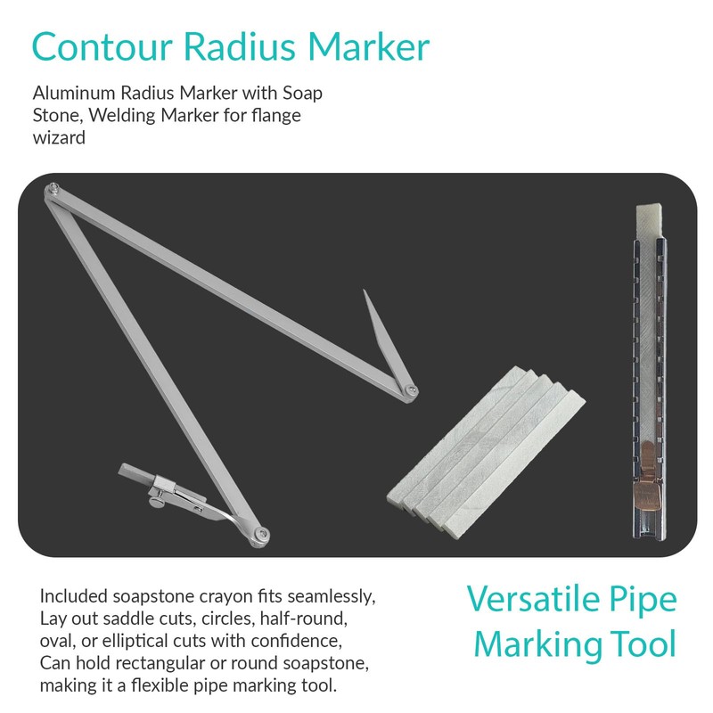 ZGTools Contour Radius Marker - Up to 40" Radius, Aluminum