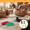 4 Pcs Soft Rubber Rib Clay Sculpting Tool for Pottery