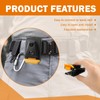 6Pcs Tool Belt Clip ABS Tool Belt Buckle Fast Put