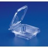 Inline Plastics Inline 8 oz. Clear Hinged Deli Container w/Tamper Resistant Strip 100%25 Bpa Free (pack of 40)