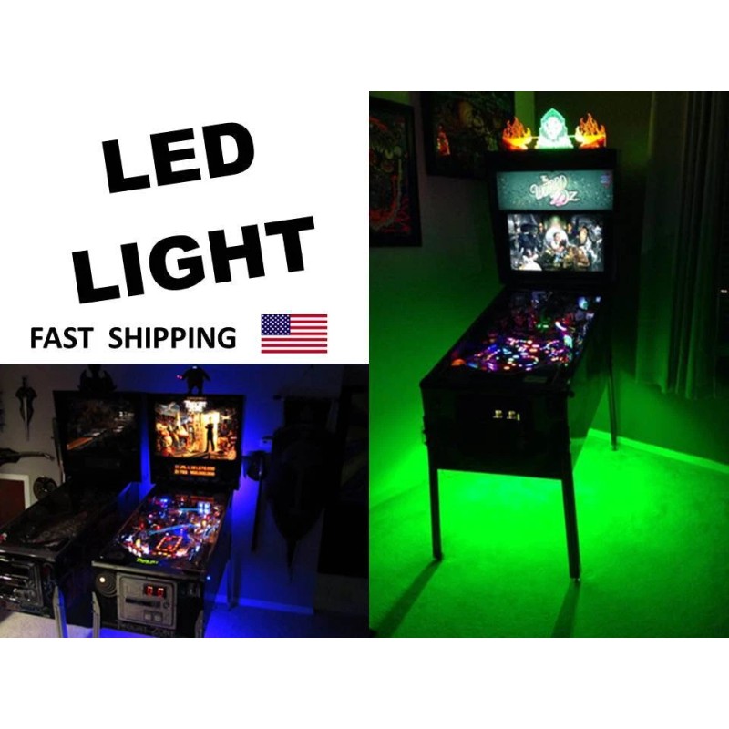 Bride of Pin-Bot Pinball Machine mod COLOR CHANGING LED light