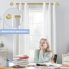 2 Pack Gold Wrap Around Curtain Rods,Gold Curtain Rods for