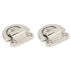 Stainless Steel Marine Folding Pad Eye Cleat Heavy Duty D
