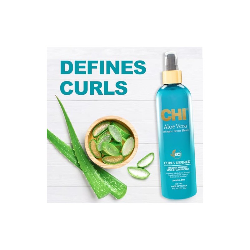 CHI Aloe Vera Humidity Resistant Leave-In Conditioner Unisex 6 oz