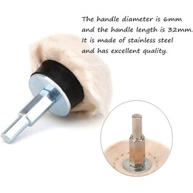 SHININGEYES Polishing Wheel Kit,4 Pack, 1/4" Hex Shafts, Compatible with Drills Tools, Pneumatic Electric Machines