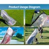 Golf Rainproof Bag Cover,Portable PVC Transparent Dustproof Waterproof Golf Bag