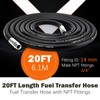 Fuel Transfer Hose 3/4'' Gas Pump Hose 20FT for Gasoline,