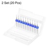 sourcing map 2 Set (20pcs) PCB Drill Bit Set 1/8"