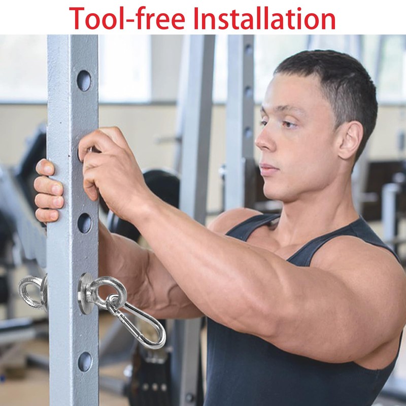 VANROUG 2Pcs Power Rack Attachments, Heavy Duty Squat Rack Attachments,