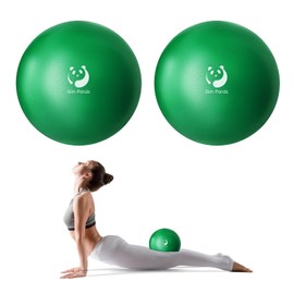 Slim Panda Pilates Ball, 9 Inch Small Exercise Ball, Anti Burst Mini Yoga Ball for Stability, Workout, Barre, Core Strength, Physical Therapy, Balance, Stretching