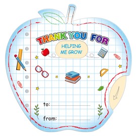 WhatSign Teacher Appreciation Gifts Spinning Card Teacher Thank You Cards Thank You for Helping Me Grow Best Teacher Gifts Card End of Year Gifts for Teacher Retirement Card Teacher Cards from Student