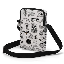 Fantasy Novel Cross Body Bag Inspired Gift Phone Bag Dragon Gifts Book Lovers Gifts Shoulder Bag Fantasy Books Merch Adjustable Shoulder Straps Sling Bag Book Club Bookish Gifts for Women s