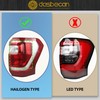 Dasbecan Right Passenger Side Tail Light Halogen Compatible With 2018-2021