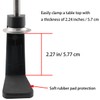 Ruiwaer Black C-Clamp Cantilever Bracket Clamp Holder Desk Lamp Clip