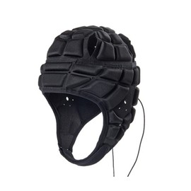 Football Rugby Headguard Soft Padded Rugby Headgear Soccer Head Protective Gear Multi-Sprots Padded Adjustable Helmet with Chin Strap for Youth Junior