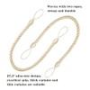 BEL AVENIR Curtain Rope Tiebacks, Drapery Rope Holdbacks with 4