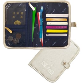 VANGUARD SNOOPY Multi Case, A6 Size, Hospital Pouch, For Mother/Child Notebook, Overseas Travel, Passport Case, Passbook, Card, Money, Cute, Characters, Snoopy, Stylish, Leather, Faux Leather,