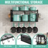Freexployer 31 Inch Pot Rack Wall Mounted, 2-Tier Pots and