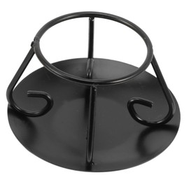 Mobestech Pot Holder Bracket Cast Iron Trivet Stand for Desktop Burner Rack Easy to Install Remove Stable Support for Cauldron Pot Kitchen Accessory