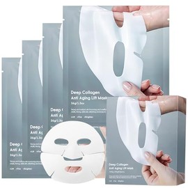 SEWOG Mascarilla Lifting De Colágeno Profundo, Mascarilla Facial Hidratante Antiarrugas, Piel Suave Y Estrecha, Mascarilla De Hidrogel De Noche,