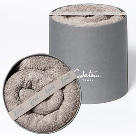 Sodateru Towel "feel" Bath Towel (Moon Greige (Brown))