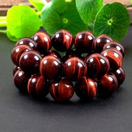 OSHARE JP Red Tiger Eye Bracelet, Love Luck, Money Luck, Work, Gambling Luck, Amulet Bracelet, Power Stone, Natural Stone, Stone