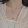LOOYUUPEE Natural Hetian Jade & Zircon Necklaces for Women, Leaf