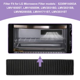 Microwave Charcoal Filter for GE/LG, 5230W1A003A LMV1650ST LMV1650SW LMV2031BD LMVM2085SB LMV2031SB LMV2031ST LMVH1711ST Replacement Filter (1 Pack)