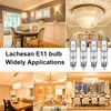 Lachesan JDE11 120v 100w, E11 Halogen Light Bulb,Dimmable T4 Mini
