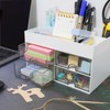 YUNSHANGHE Desk Organiser, Plastic Office Organiser with 4 Drawers and
