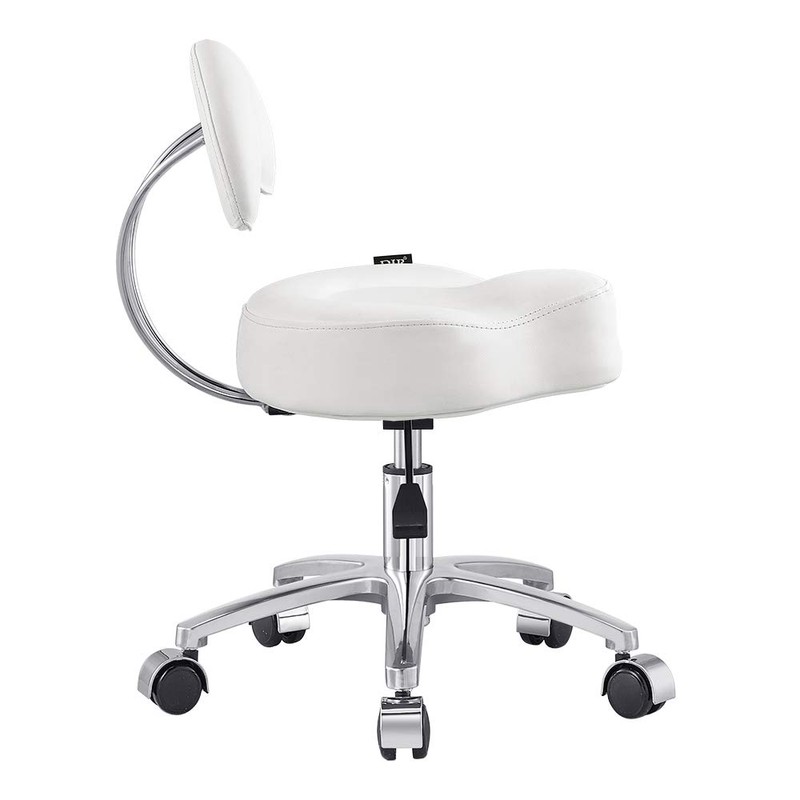 Dir Pedicure Stool Low Sitting Roller Pedi Technician Stool Medusa