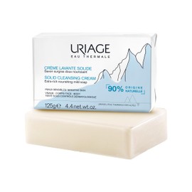 Uriage Jabón Sólido 125g - Limpiador rostro y cuerpo para una piel limpia, suave e hidratada - Fórmula con 90 de ingredientes de origen natural -...  