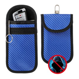 Gjinxi 2 Pcs Faraday Pouch for Car Keys, Faraday Key Fob Signal Blocker Box Protector Car Security Protection Car RFID Signal Blocking Anti-Theft Pouch Anti-Hacking Case Blocker