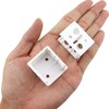 Bxian 6PCS 1 Inch Mini Blinds Plastic Holders White Box