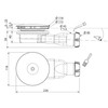 Wirquin Fine Extra Piatto basso soffione doccia profilo 4 cm
