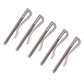 TEUOPIOE Metal Money Clips Replacement Bar 80mm Insert for Bifold Wallets, 5pcs Credit Card Holders, Cash Organizers Slim and Durabled Clips for Purse, Business, Daily Use