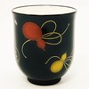 Koransha Teacup Red and Black, 3.3 inches (8.5 cm), Set