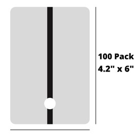 Colad Color Accuracy Matching Spray Out Metal Sample Cards with Black Strip for Coverage Test for Automotive Refinishing (100, White)