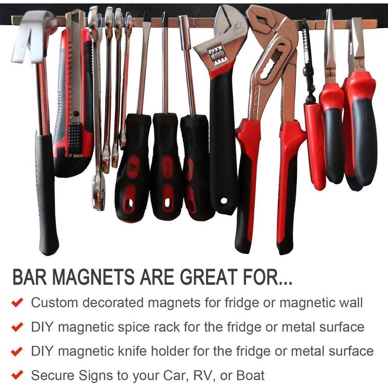 Yizhet Yizhet 6 Pcs Strong Magnets, 50 * 10 *